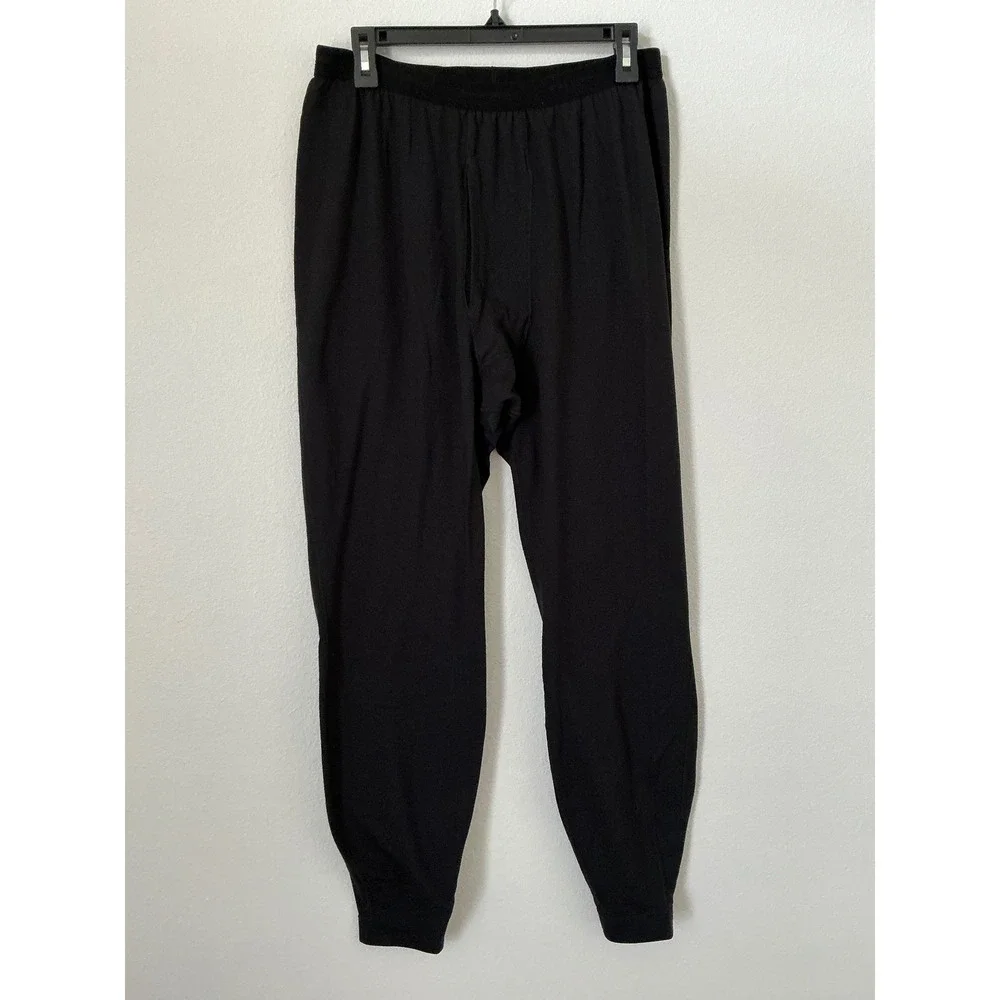 Patagonia Capilene Base Layer Bottoms Mens XXL Black Thermal Pants F16 44420